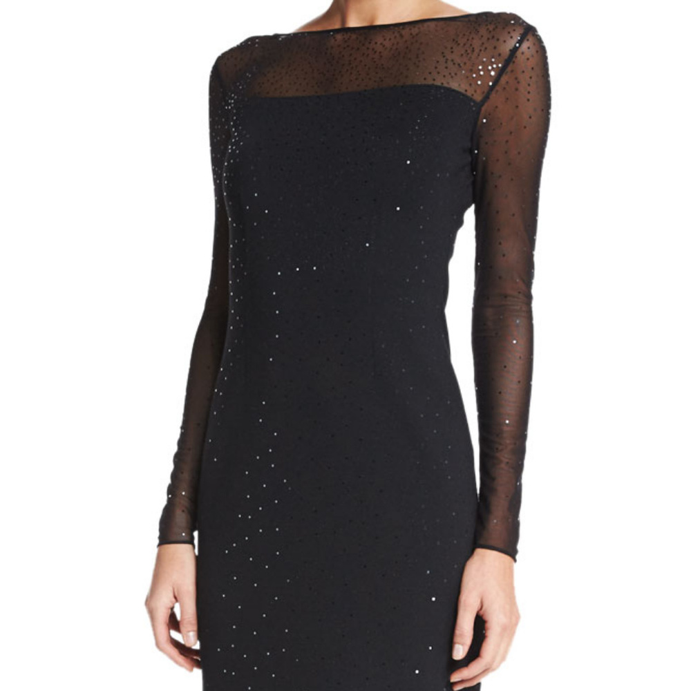 st john milano knit dress St. John Milano Knit Wool-Blend Sheath Dress
